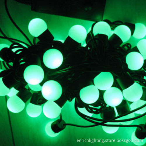 Blue LED Christmas String Light, 5 Meters 50 Bulbs, AC 220/110V, IP44, 50,000 Hours